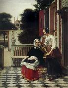 Pieter de Hooch Mirstress and Maid china oil painting artist
